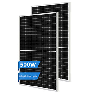 500w panel solar de cristal único
