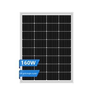 Panneau solaire à cristaux simples de 160W