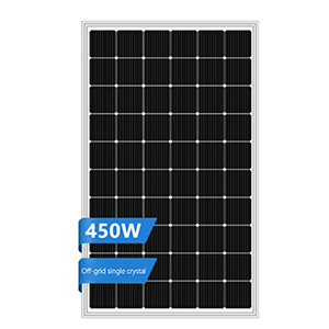 Panneau solaire à cristaux simples de 450w