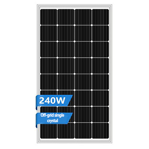 Panneau solaire à cristaux simples de 240w